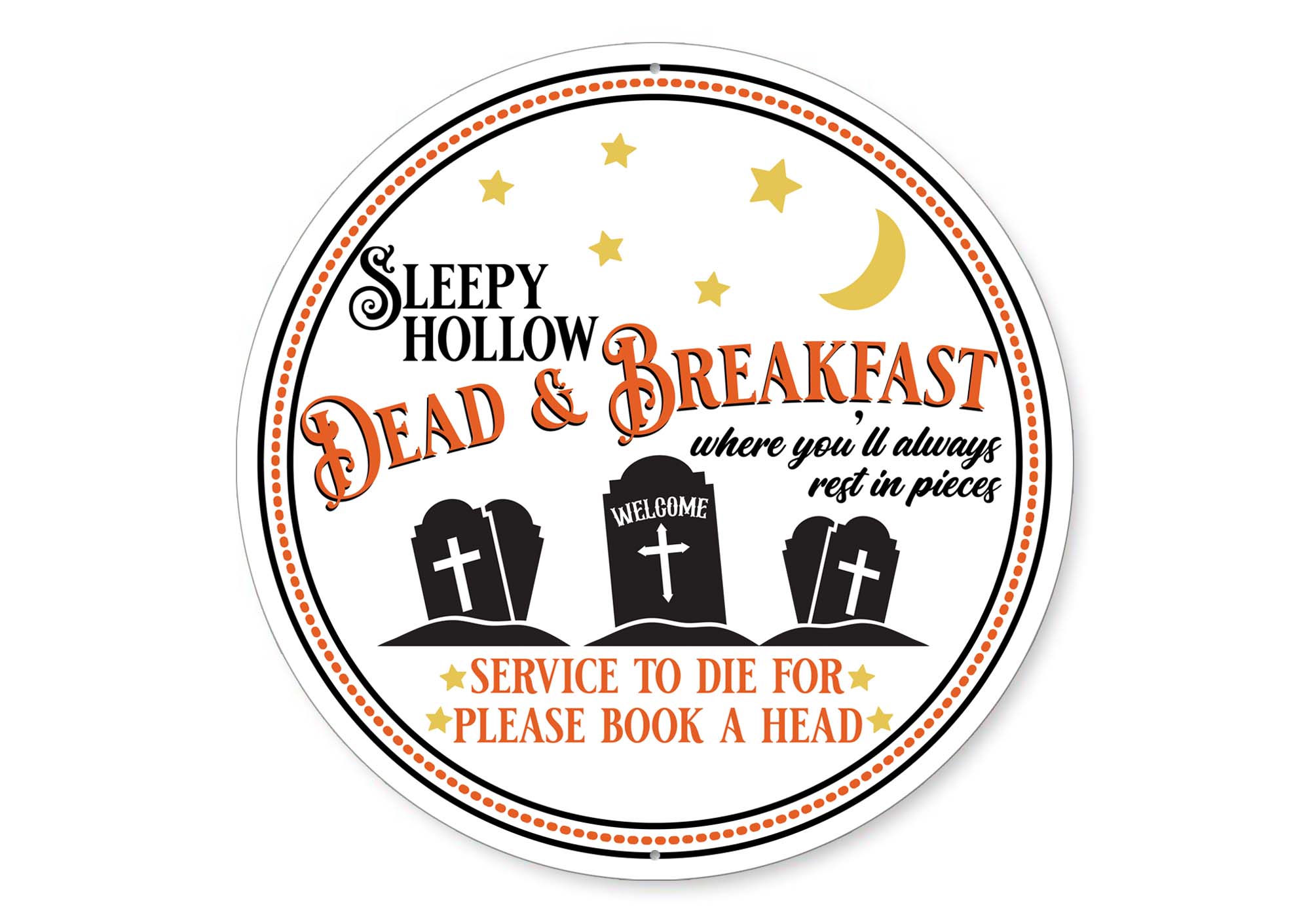 Sleepy Hollow Dead And Breakfast Halloween Sign