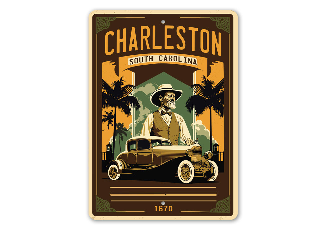 Charleston South Carolina 1670 Car Sign