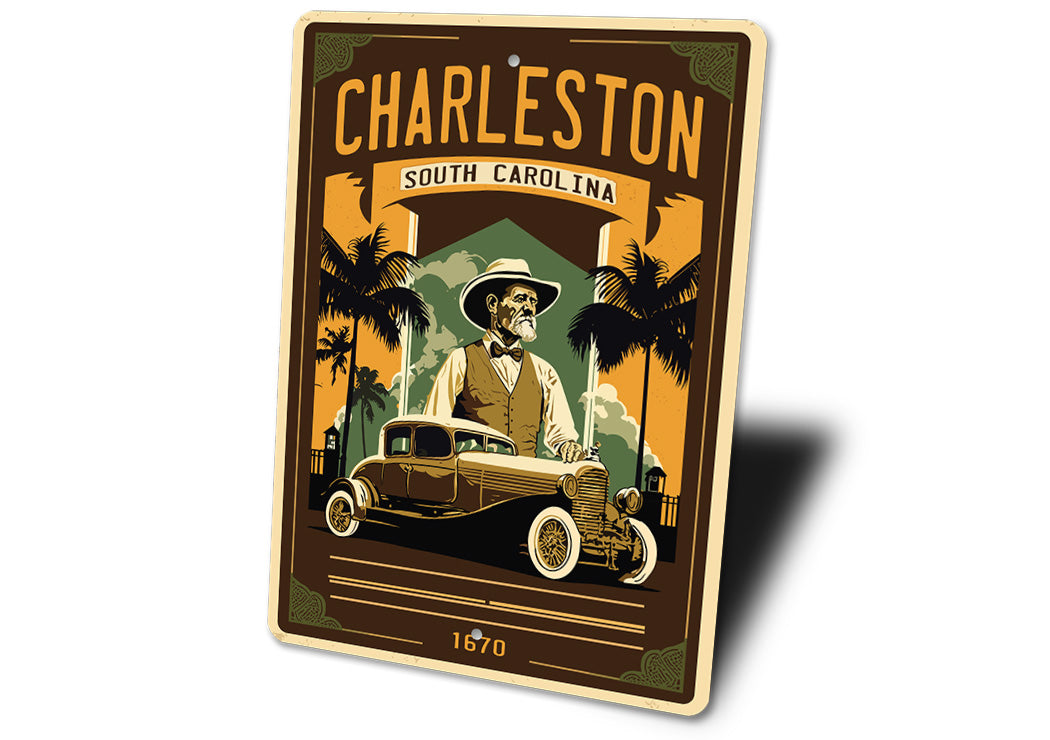 Charleston South Carolina 1670 Car Sign