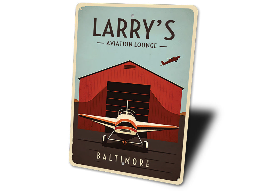 Aviation Lounge Barnhouse Sign