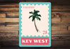 Key West Palm Stamp Paradise Sign