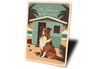 Australian Shepherd Beach House Sign