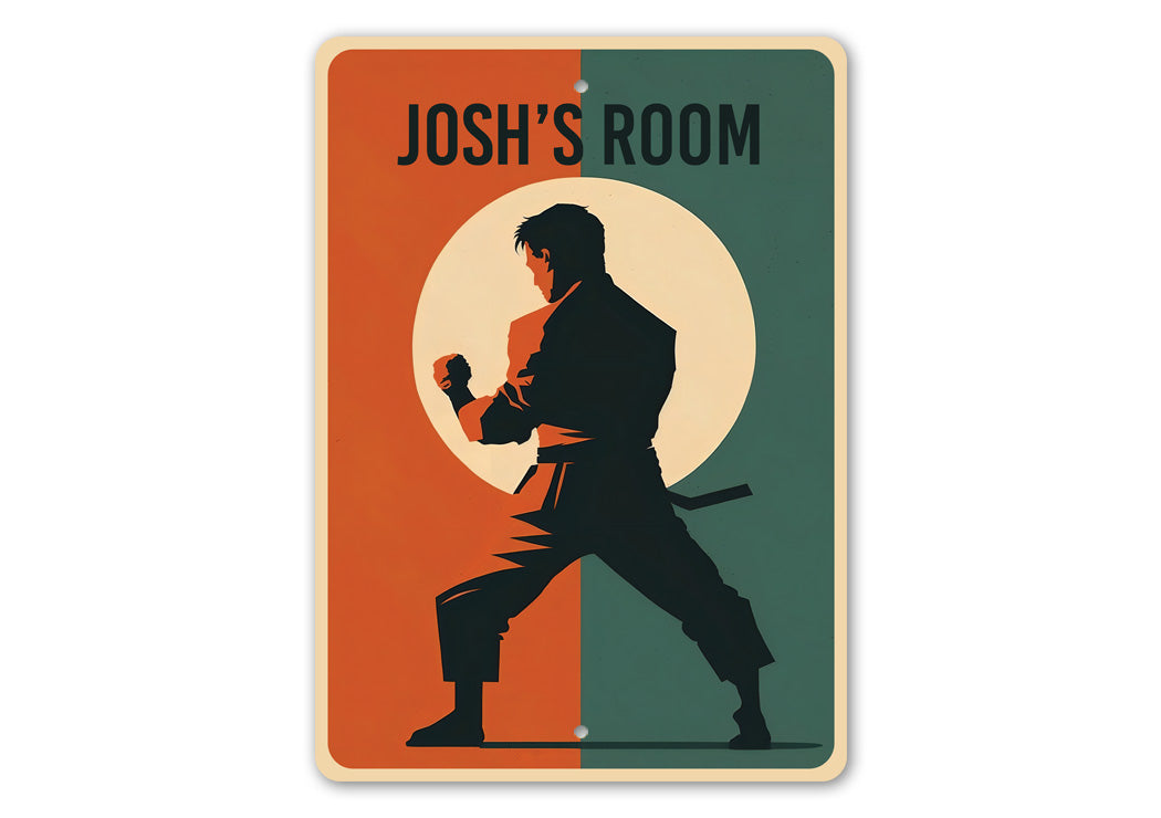 Custom Boy Room Karate Sign