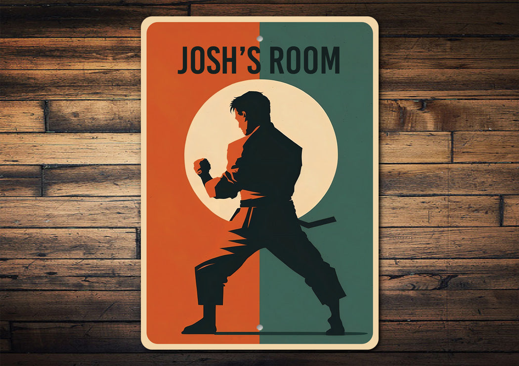 Custom Boy Room Karate Sign