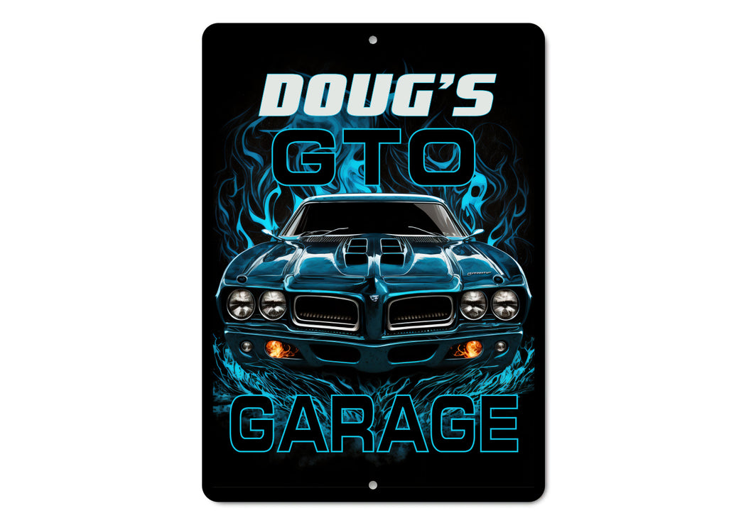 Pontiac GTO Garage Sign