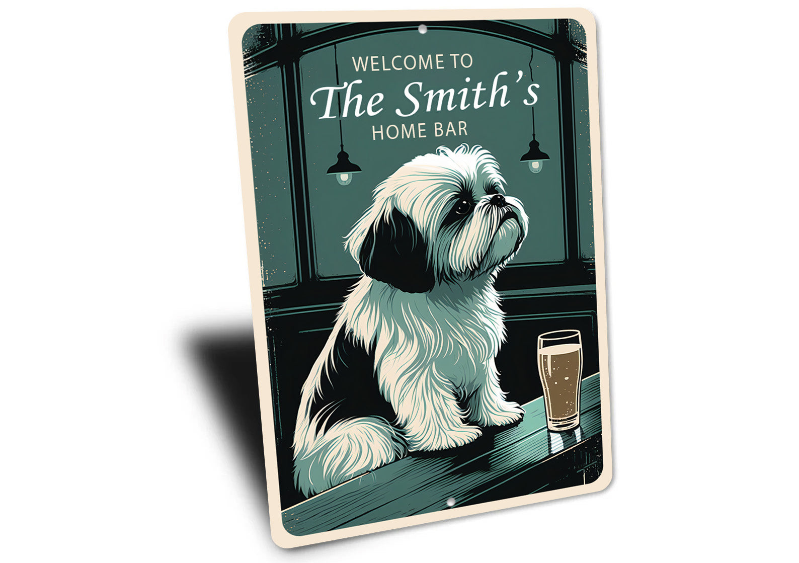 Shih Tzu Family Home Bar Sign