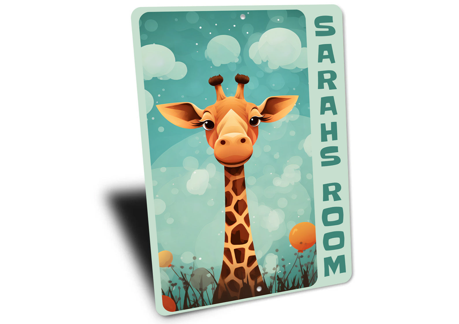 Giraffe Kid Room Sign