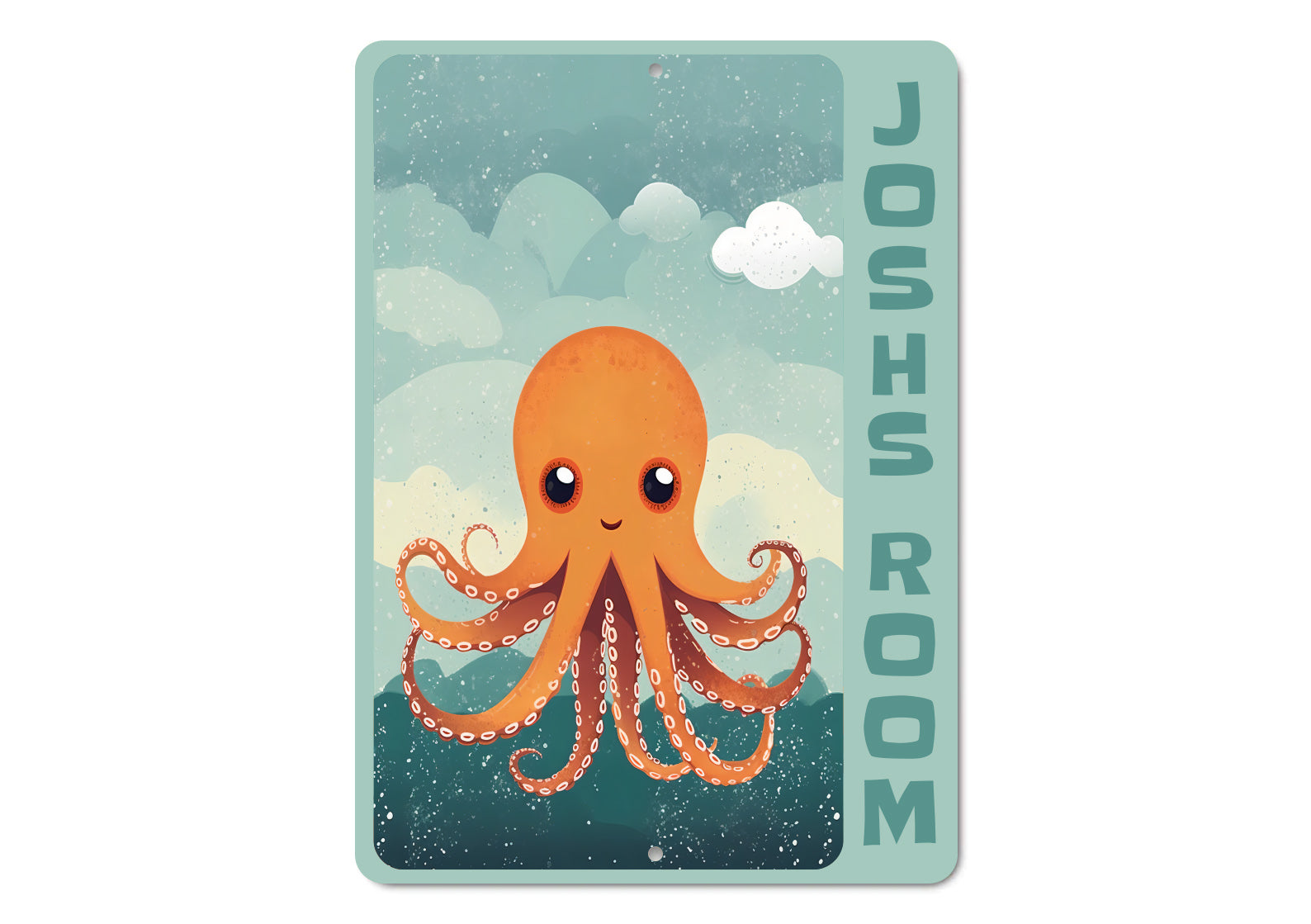 Octopus Kid Room Sign