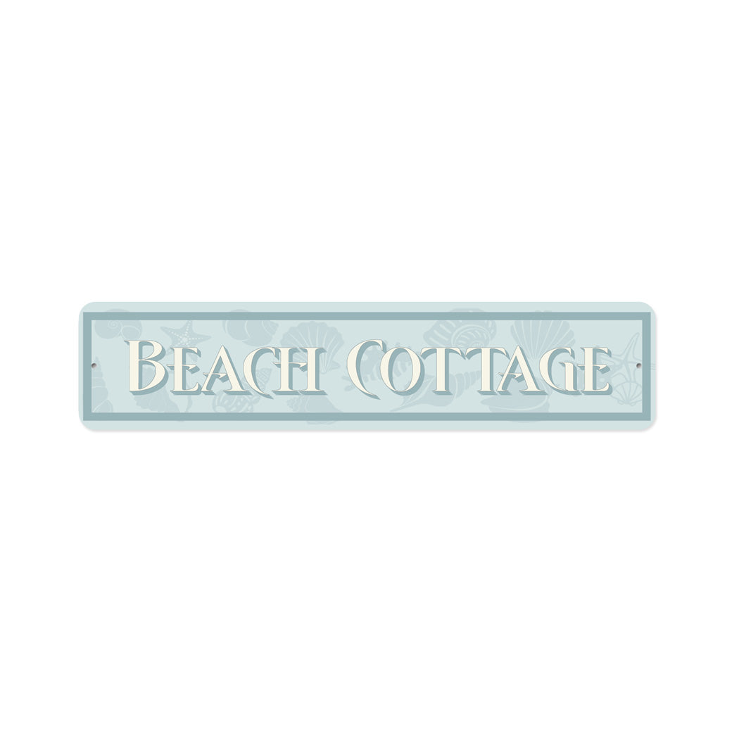 Beach Cottage Shells Sign