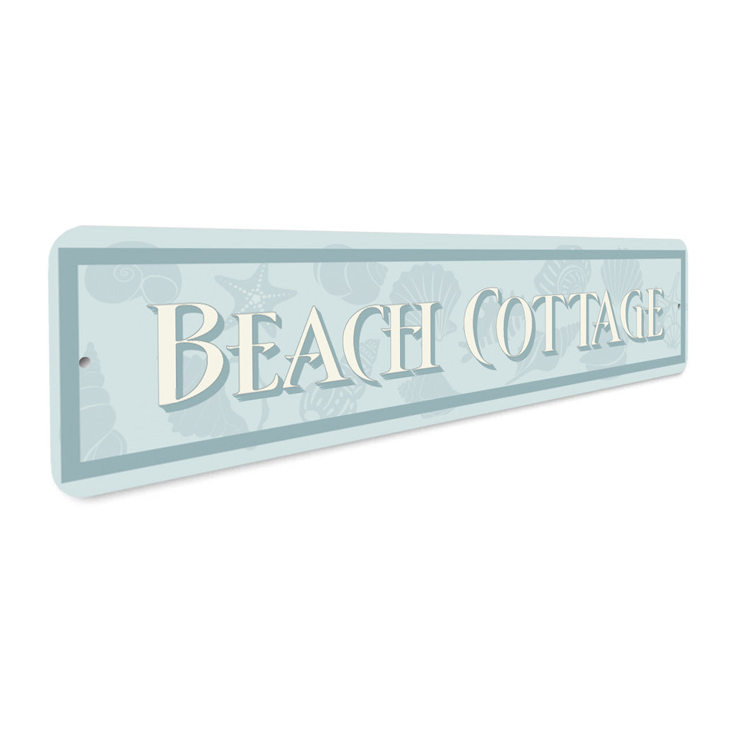 Beach Cottage Shells Sign