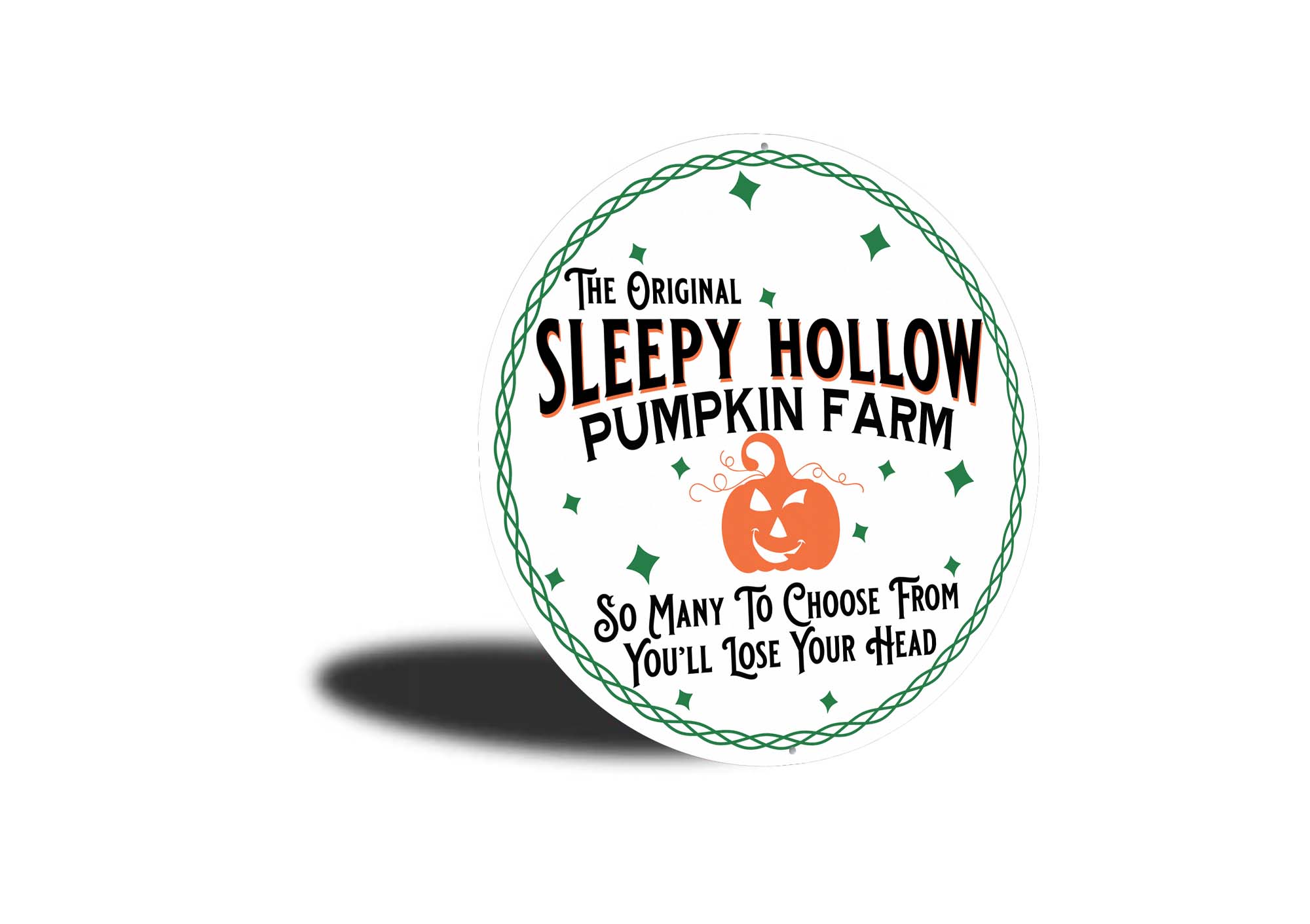 Sleepy Hollow Pumpkin Farm Halloween Sign