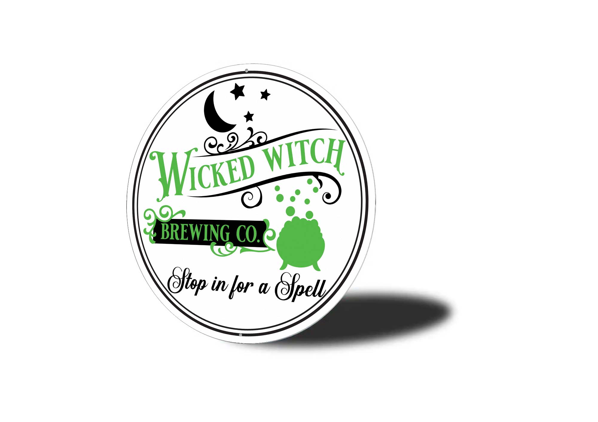 Wicked Witch Brewing Co Halloween Sign