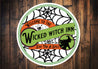 Wicked Witch Inn Spider Web Halloween Sign