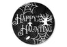 Happy Haunting Spider Web Halloween Sign