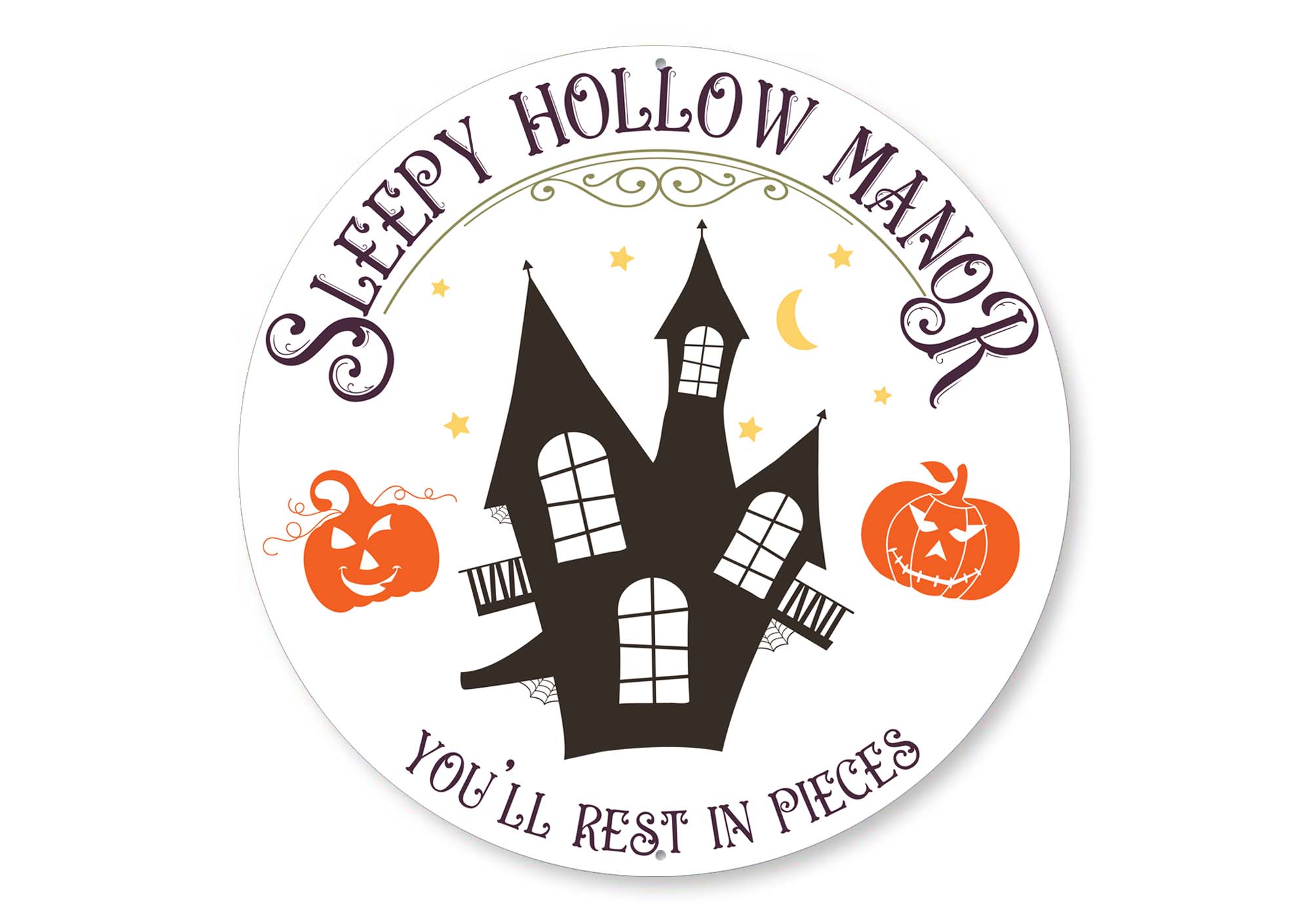 Sleepy Hollow Manor Halloween Sign