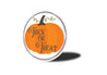 Trick Or Treat Pumpkin Halloween Sign