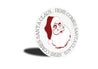 Here Comes Santa Claus Round Christmas Sign